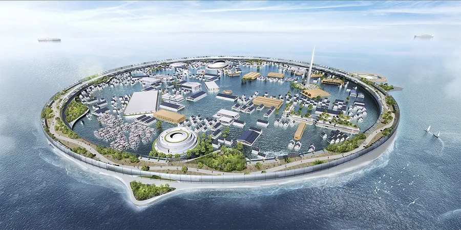 未來烏托邦？日本新創拚造海上智慧城Dogen City，能擴張擋海嘯、自給自足