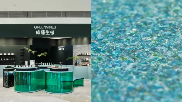 綠藤生機高雄夢時代新店開張！首創「呼吸空間」，將「海」與「海廢」意象融入門市設計