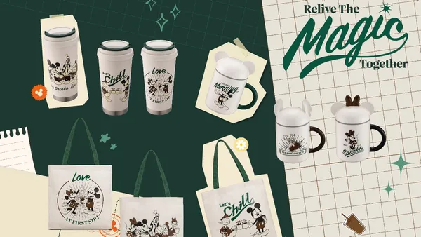 星巴克 X Disney 首度聯名！推出復古懷舊「Relive the Magic Together」系列商品，9/19 限定上市