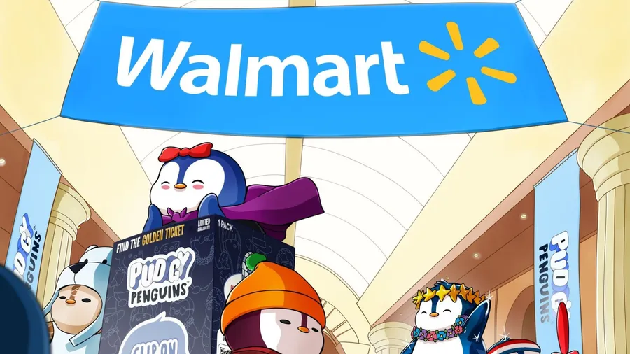 「胖企鵝」玩具沃爾瑪開賣！掃QR Code可以換NFT，交易量暴增 220%