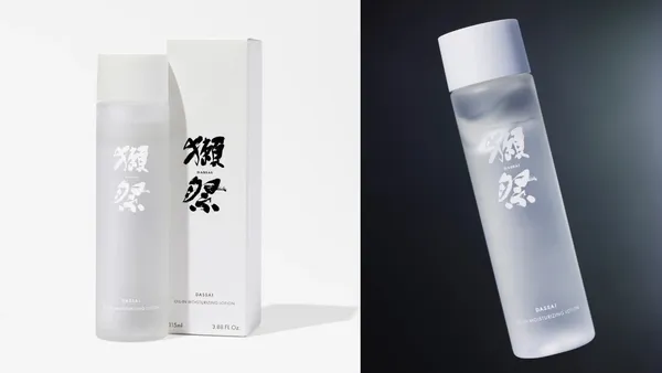 把清酒變化妝水！日本獺祭推「酒粕化妝水」：純白霧光瓶身，傳遞柔順純粹的使用感受