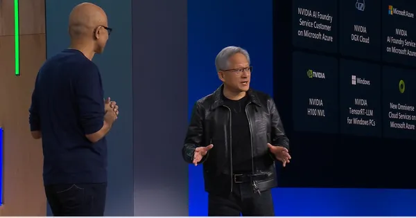微軟Microsoft IGNITE大會-NVIDIA合作黃仁勳