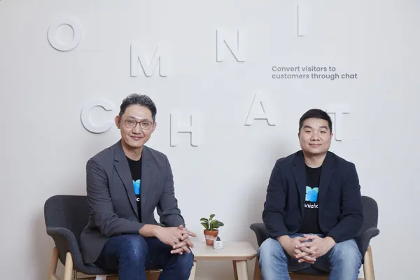 Omnichat 台灣總經理翁忻閎（左）＆創辦人暨執行長陳正達（右）