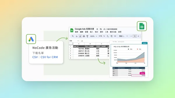 將廣告名單自動同步至 Google Sheets 及數據圖表