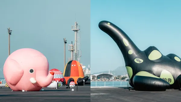 高雄「冬日遊樂園」充氣藝術裝置展登場！除了黃色小鴨，還集結 5 組藝術家打造《療癒森林》