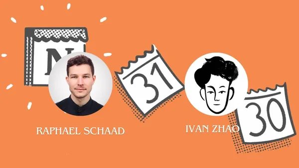 Notion共同創辦人Ivan Zhao和Cron創辦人Raphael Schaad