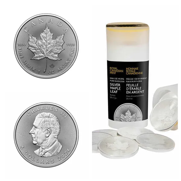 「加拿大楓葉銀幣 Canada Maple Leaf Silver Coin」(25枚:入).jpe
