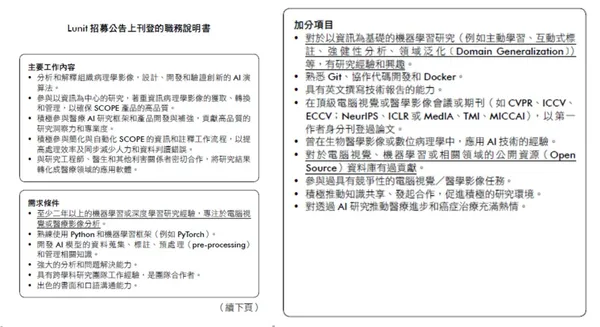 Lunit職務說明書