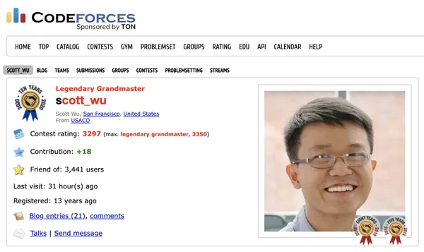Cognition共同創辦人Scott Wu