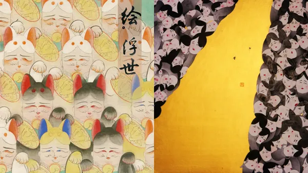 重新詮釋浮世繪！新銳藝術家郭雅倢個展《繪．浮世》4/20 開展，以水墨膠彩描繪生活百態