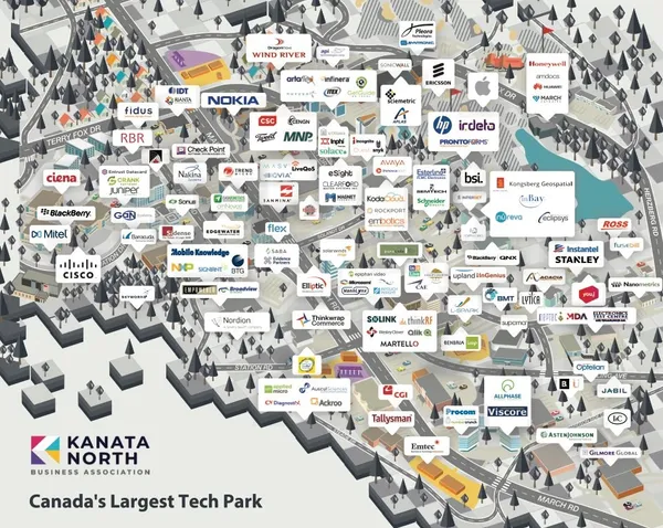 加拿大科技園區Kanata North地圖