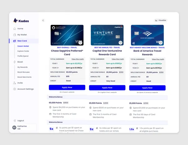 kudos dream wallet