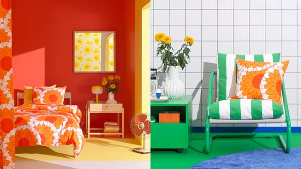 IKEA 80 週年 Nytillverkad 系列第 4 彈！重現 1970 年代綻放花朵，帶來枕套、吊燈等設計單品