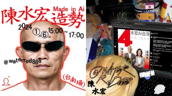 AI 虛擬總統參選人「陳水宏」！以幽默社群互動和造勢活動，反思台灣當今政治環境