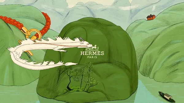以細膩筆觸，畫出東方唯美視覺！插畫家 Karlotta Freier 創作 Hermès《龍呈福寶》系列動畫廣告