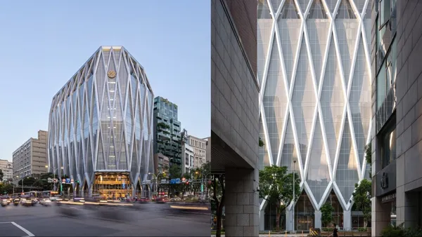 上海商銀總行大樓落成！JJP 潘冀聯合建築師事務所設計，無柱空間、綠意景觀的鑽石造型建築