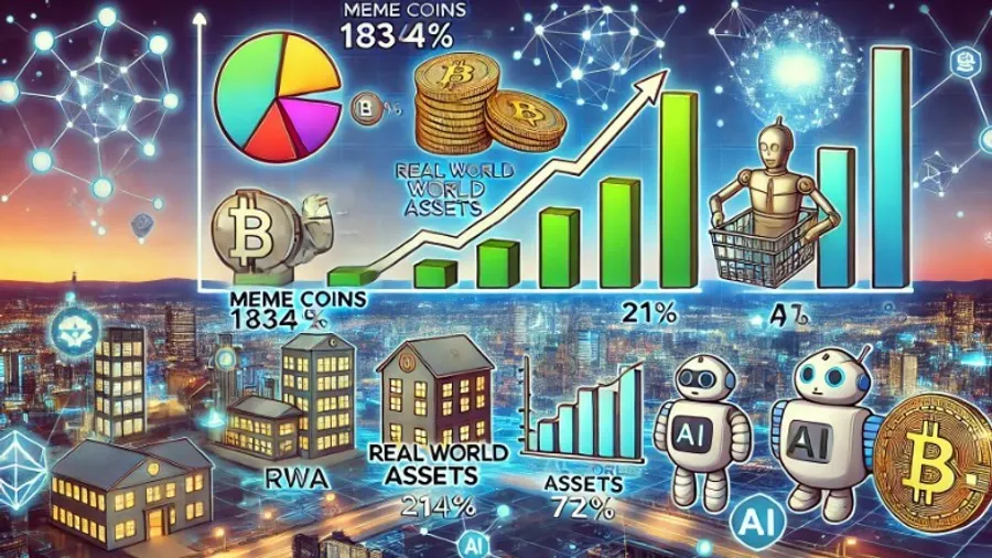 回報率1,834%，迷因幣熱潮擋不了！2024年上半年哪些賽道最賺錢？