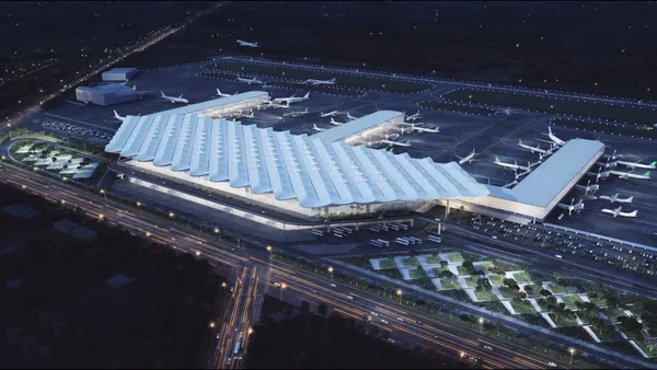 高雄國際機場「全新航廈」模擬圖曝光！融入美濃紙傘、白浪意象打造國際級航站地標