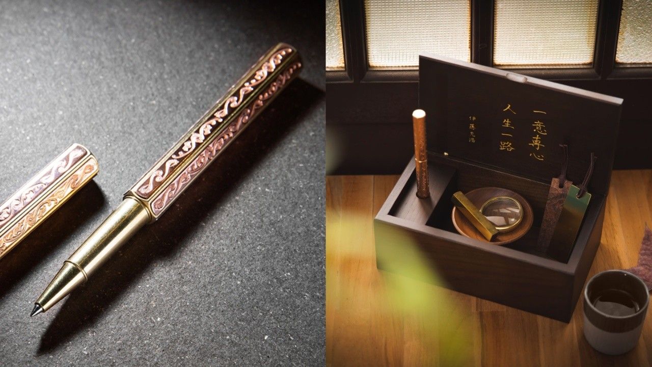 攜手日本國寶級職人！物外YSTUDIO 新品「龍紋錺金具筆款」打造東方美學