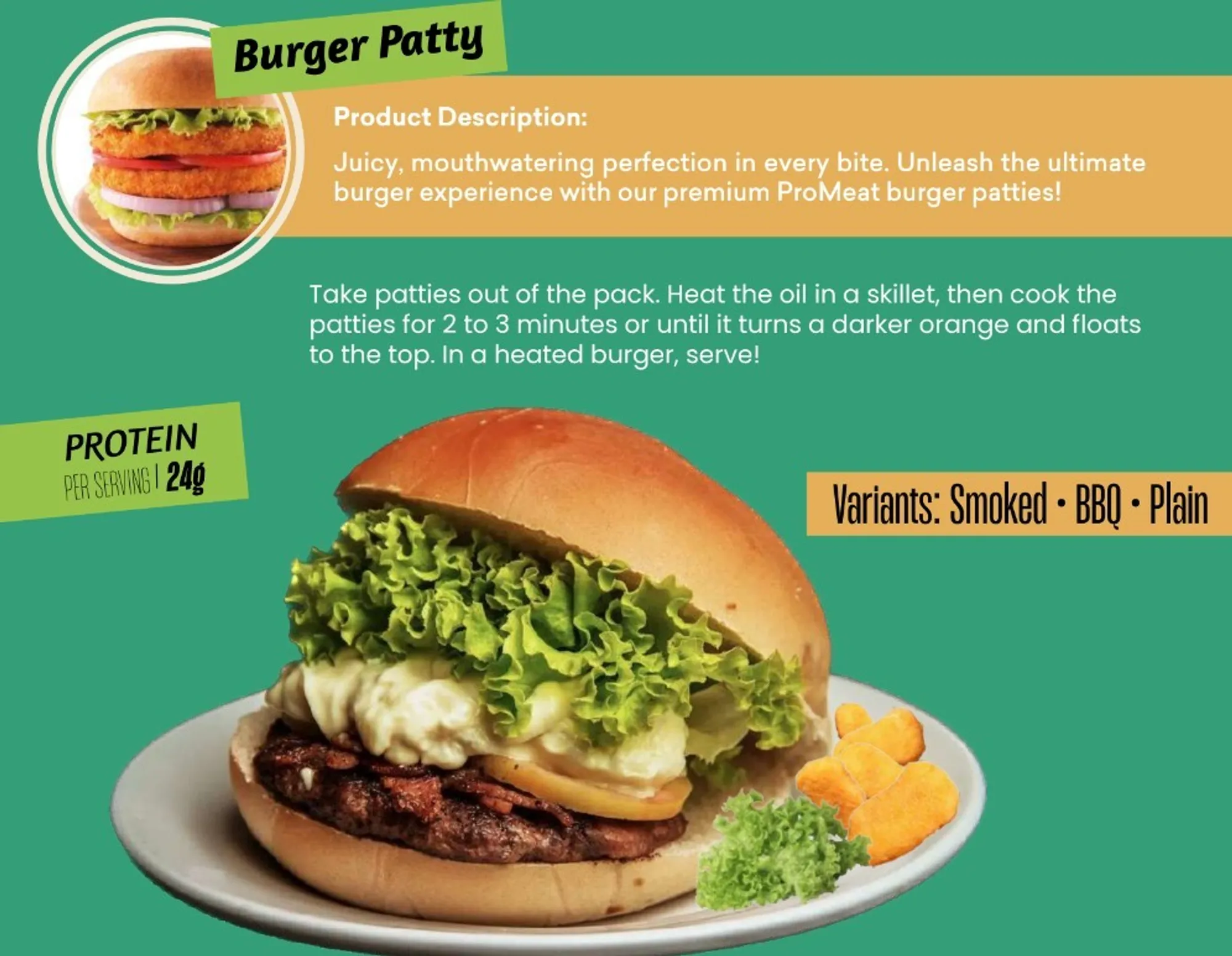 ProMeat burger