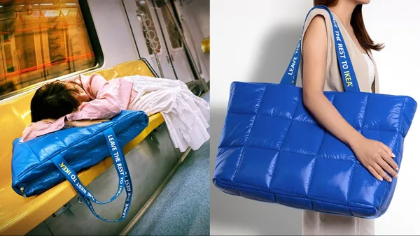 新加坡 IKEA 創意改造經典購物袋！「RESTEN」睡眠神器，為現代人帶來隨時隨地的休息時光