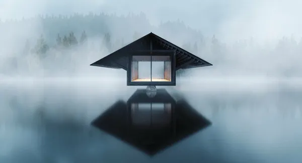 全玻璃「水晶湖亭」