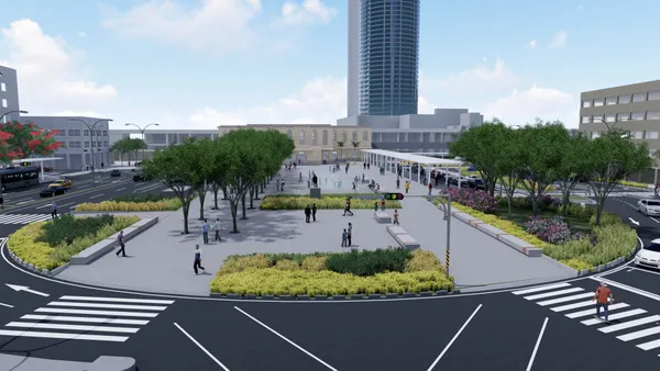 台南火車站前廣場大改造！改善人行廣場、接送區和公車停靠等交通動線，預計 2026 年底完工