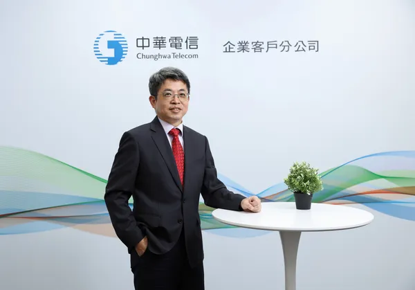 中華電信企業客戶分公司吳國禎協理表示：中華電信透過5G企業專網服務持續協助企業加速數位淨零雙軸轉型。