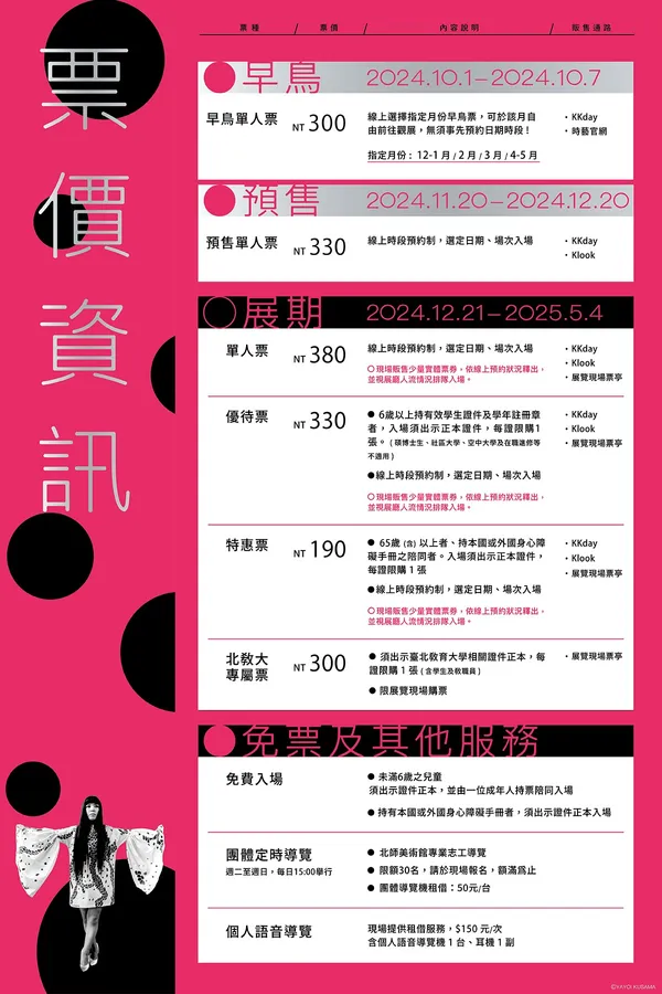 草間彌生在台個展購票懶人包