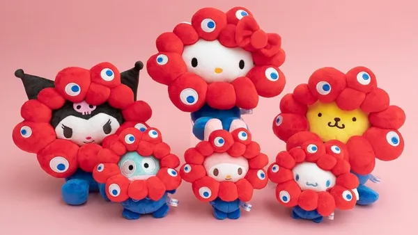 三麗鷗 X 大阪世博會限定聯名！Hello Kitty 等 6 大角色變身「脈脈」，續推 30 款文具、玩偶系列