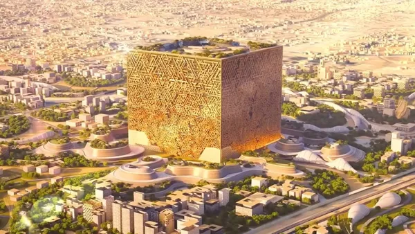 沙烏地阿拉伯挑戰「全球最大單體建築」！400 米高 Mukaab 融合納吉迪建築美學與全息投影