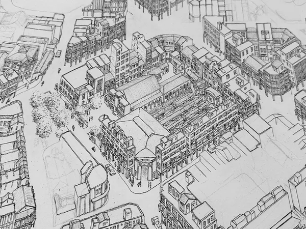 新竹古城風情、彰化恬靜農村！英籍藝術家 Tom Rook 超過 10 年手繪紀錄台灣美麗地景風貌 | ShoppingDesign