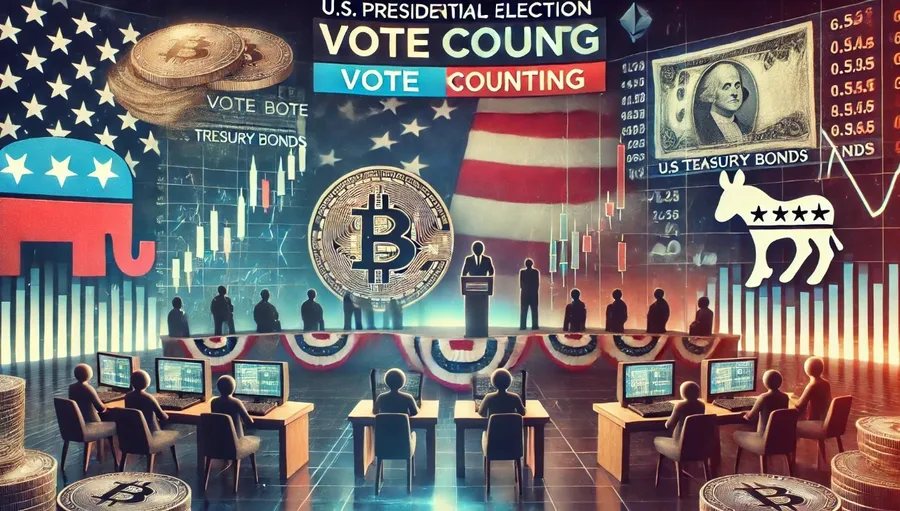 美國大選持續開票中！美債「押賀錦麗」，比特幣「押川普」