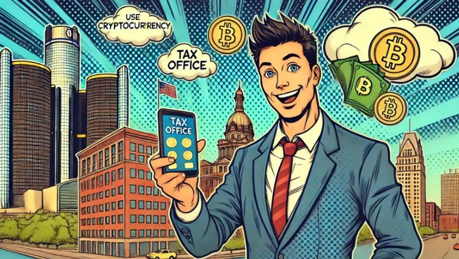 加密貨幣也能付稅金了！底特律2025年起成美國最大加密貨幣繳稅城