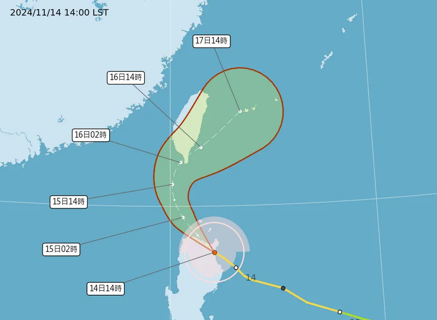 天兔颱風擦邊球襲台！僅4地區「周五有望颱風假」，全台各地風雨效應一次看