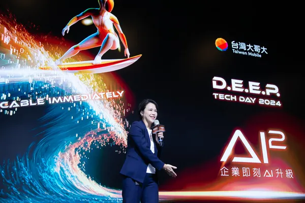 圖五：台灣大商務長朱曉幸表示，台灣大將AI技術深度融入各式解決方案，已為超過130家企業帶來創新驅動