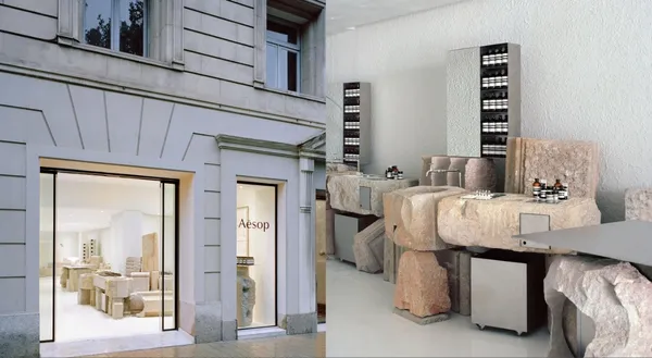 Aesop 巴塞隆納新店亮相！西班牙設計團隊 Mesura 攜手百年石匠，以古建材重現城市記憶