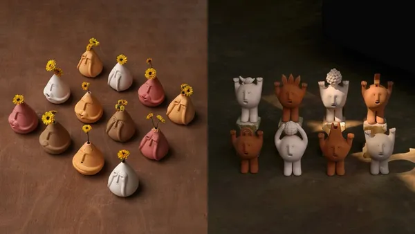 擁有 14 萬追蹤者的印度陶藝品牌 CLAYMEN：幽默童趣卻令人平和沉靜的陶土人系列