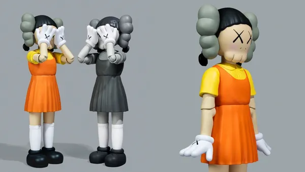 《魷魚遊戲 2》意想不到的聯名盤點：攜手藝術潮牌 KAWS，123 木頭人「英熙」化身叉叉眼公仔！