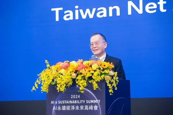 圖五、台灣永續能源研究基金會董事長簡大使指出：「淨零是全球共同目標，碳排放是全人類的責任。」.jpg