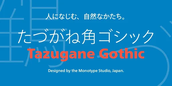 Monotype 蒙納字體_TazuganeGothic