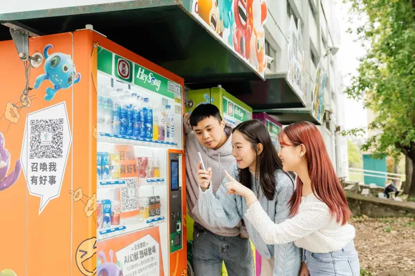 附圖一、黑松智販機整合線上及線下工具，升級數位消費體驗。