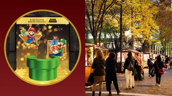 超級瑪利歐閃亮登陸東京！丸之內打造13米高互動裝置，遊戲場景、限定美食打造冬季奇幻樂園