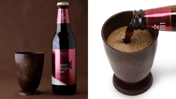 情人節必備！日本「巧克力啤酒杯」：當地精釀啤酒廠創意設計，喝完啤酒再吃巧克力杯