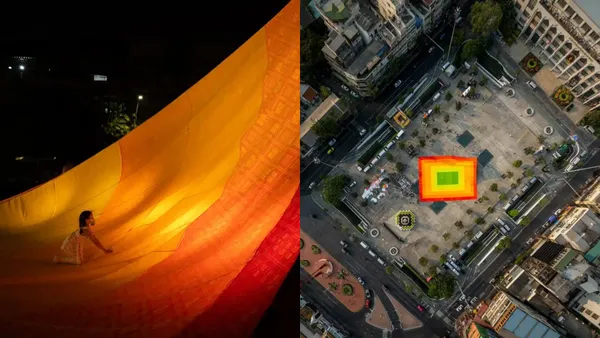 巨型瑜伽墊現身 2025 曼谷設計週！由荷蘭建築事務所 MVRDV 操刀，供人們坐下、休息、玩耍
