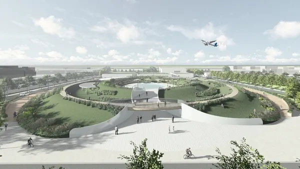 台北新地標！松山機場旁「賞機景觀公園」預計 2030 完工，融入漣漪、綠意概念打造