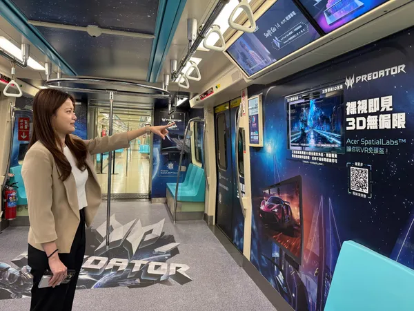 北捷宏碁合作AI車廂
