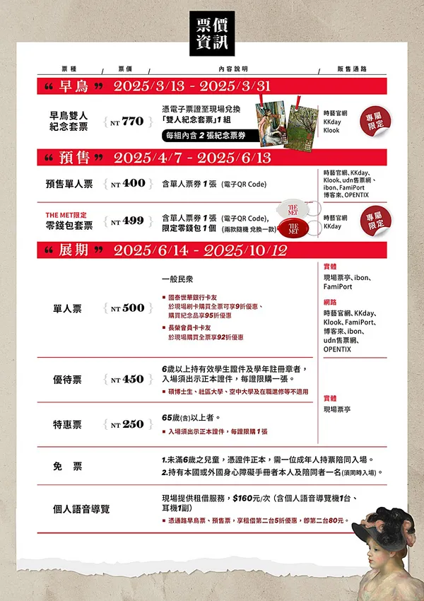 美國大都會博物館名作展預售票開賣_9