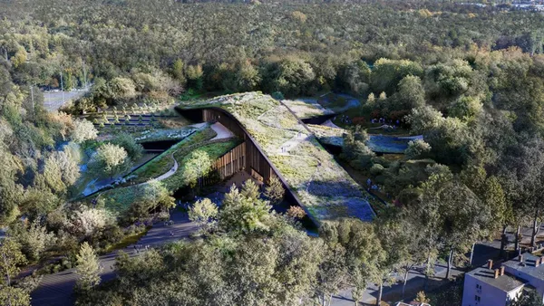 匈牙利文化新地標！BIG 操刀自然歷史博物館，23,000 平方米綠頂融入德布勒森景觀