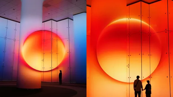 台北出現永晝？藝術家 DAMONXART 以錯視、色溫打造戶外光影作品《陽顏 SUN HUE》